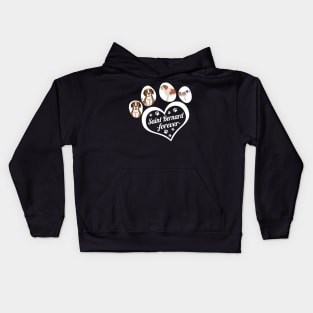 Saint Bernard forever Kids Hoodie